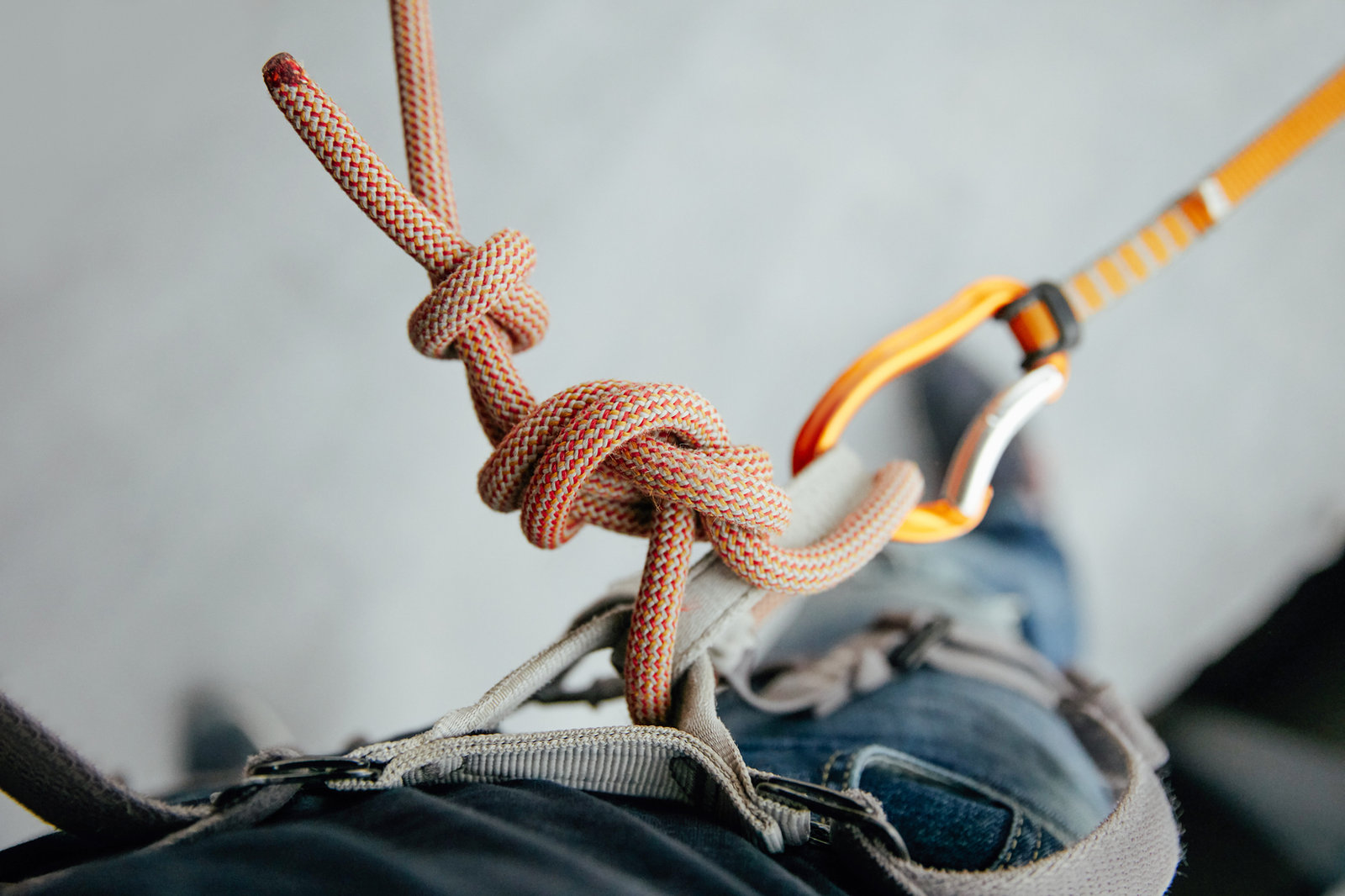 Carbine and rope